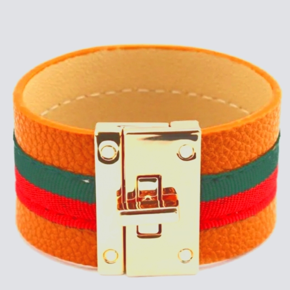 Golden Brown Cuff Bracelet